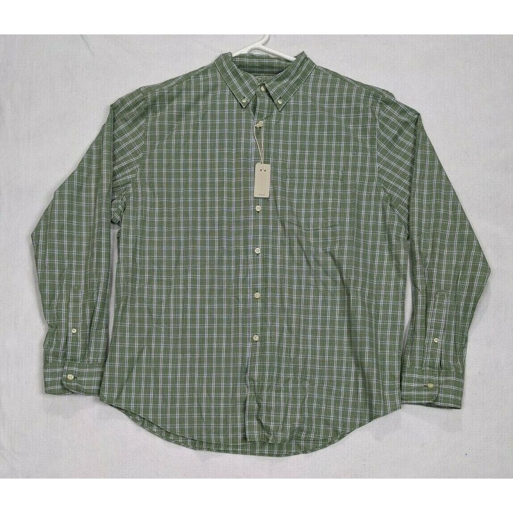Reed‎ Edward Long Sleeve Mens Shirt Size XL Cotton Green